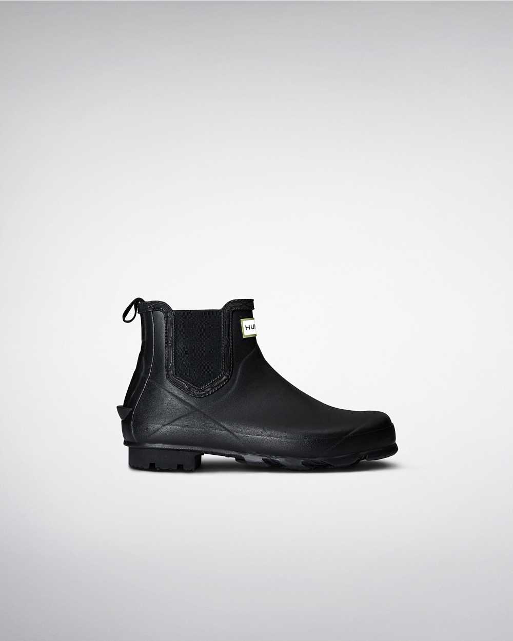 Hunter Norris Field Men's Chelsea Boots NZ-25475K Black